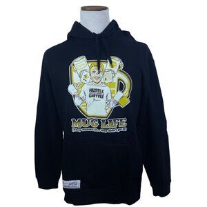 GaryVee Mens Black "Mug Life" Graphic Hoodie Limited Edition Sz XL